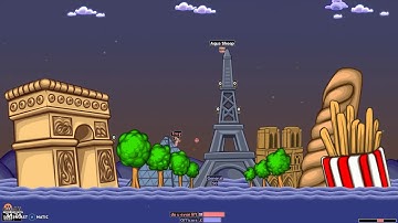 Worms Armageddon Mission #9 (Water Surprise) -- Completed in 1 minute, 56 seconds