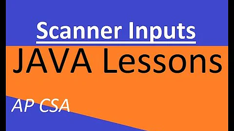 AP CSA Unit 1 Scanner Input