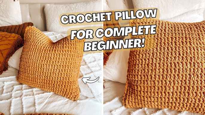 Spill the Beans Easy Crochet Pillow - CAAB Crochet