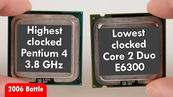 2006年最低級的Core 2 Duo能戰勝最高級的Pentium 4嗎？驚人結果