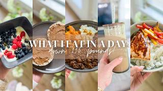 WHAT I EAT IN A DAY // HEALTHY MEALS WITH MACROS FOR WEIGHT LOSS // CHARLOTTE GROVE FARMHOUSE