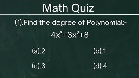 Can You Solve 9th Grade Math Polynomials Test | Math Quiz