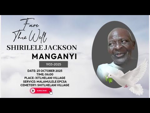 FUNERAL SERVICE OF SHIRILELE JACKSON MANGANYI