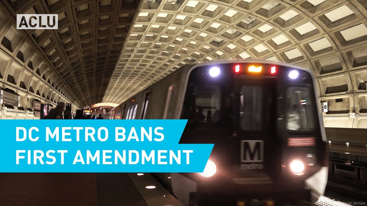 civil rights law DC Metro Bans First Amendment