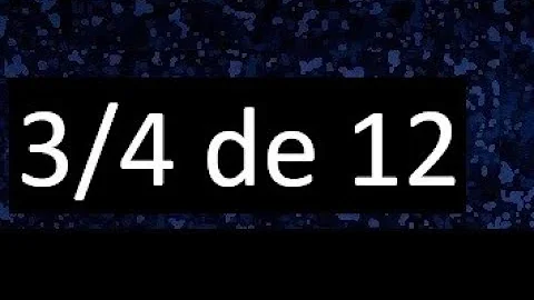 Como resolver a fração 3 4 2 12 4 8?