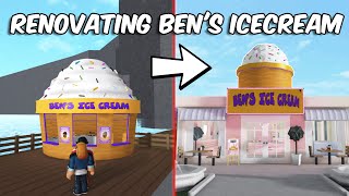 RENOVATING BEN'S ICE CREAM IN BLOXBURG | roblox