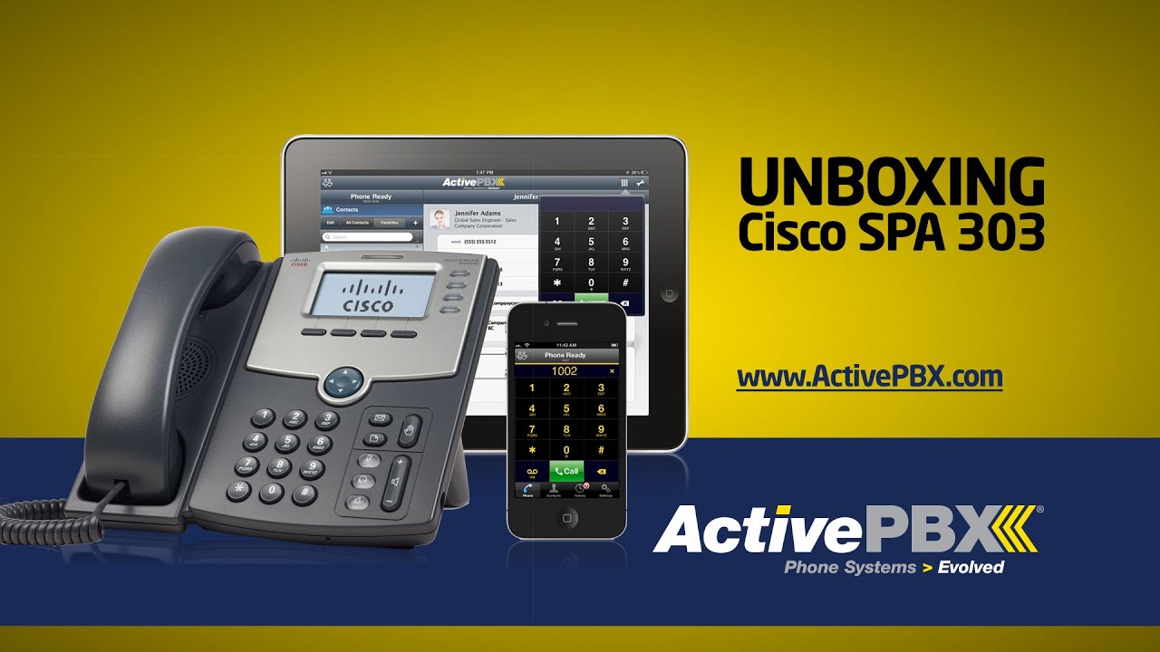 ActivePBX Unboxing The Cisco SPA303 YouTube