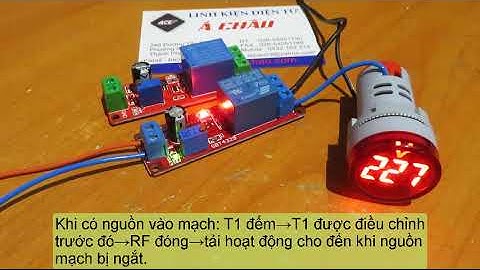 DELAY TIMER NE555 SWITCH RELAY( mạch tạo trễ thời gian đóng ngắt theo chu kỳ) hướng dẫn sử dụng