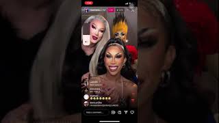 Marina Summers, La Grande Dame, Choriza May, Gothy Kendoll, and Hannah Conda IG Live - April 28 2024