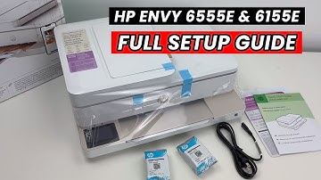 How to Setup Step by step for Beginners Your HP ENVY 6555e & 6155e Printer