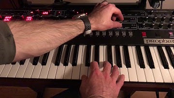 Getting some Prophet 5-ish sounds on the Prophet 6.