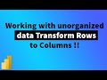 Learn advanced transformation using Power Query | Multiple rows to Columns in PowerBI | MiTutorials