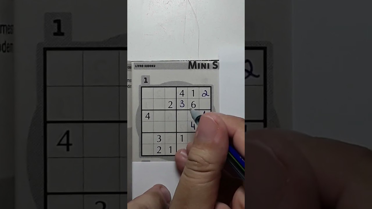 Sudoku Mini 6x6 - Difícil - Volume 46 - 276 Jogos