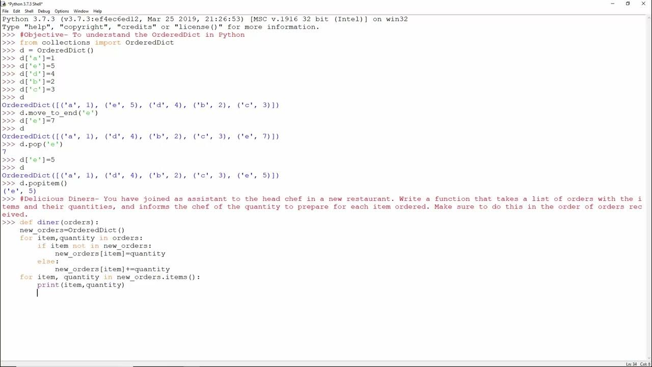  python ordereddict practical youtube