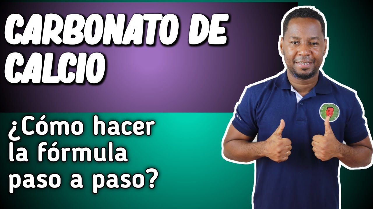 FORMULACIÓN DE SALES Cómo hacer la fórmula del carbonato de calcio YouTube