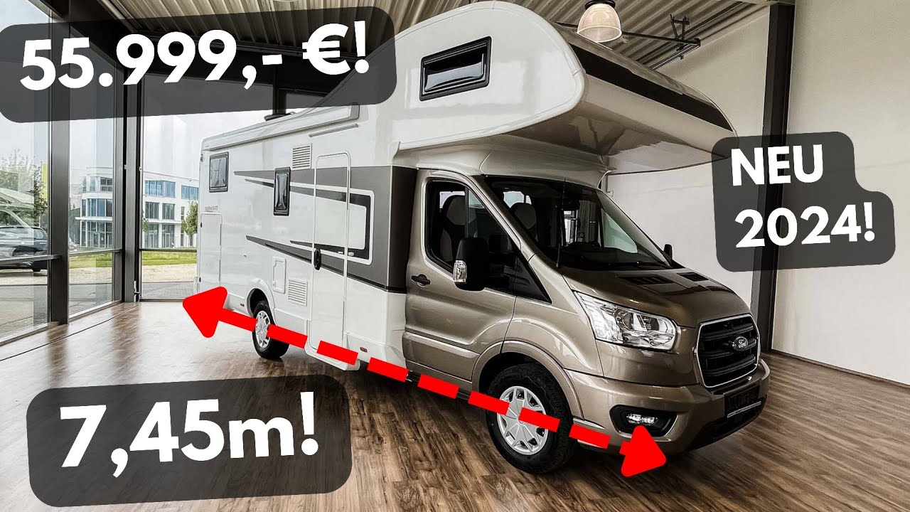 WOHNMOBIL 2023: Palmo Nobel Art A7000. FULL GFK! 7,45m! 3,5t! XL Bad! XXL Stehhöhe! Hammer Preis!
