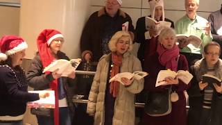 Christmas song at Waterloo Station