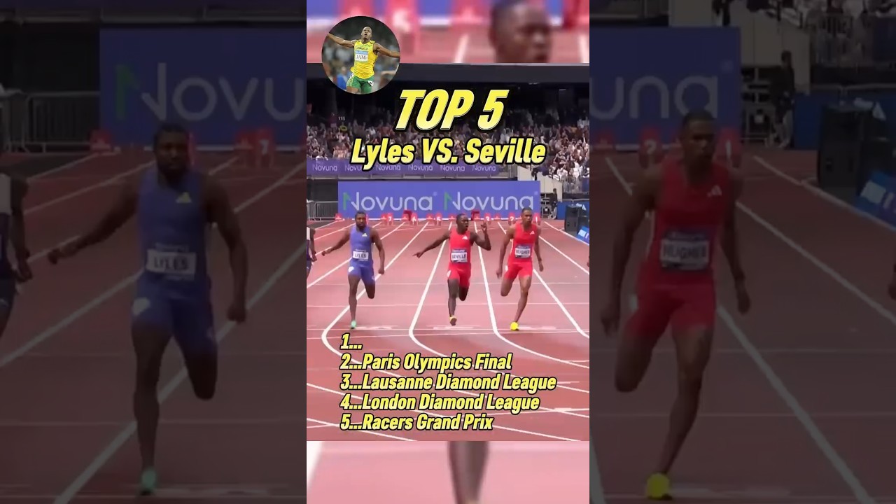 Top 5 Epic Noah Lyles Vs. Oblique Seville 100m Races Ever!