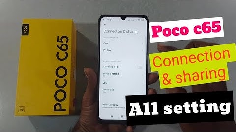 poco c65 connection and sharing all setting #pococ65 @techieworld77