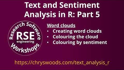 Text and Sentiment Analysis in R: Part 5