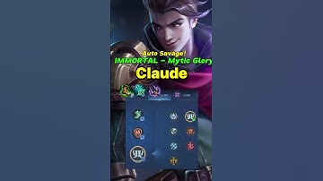 CLAUDE: 2025 100% IMMORTAL NEW META DAMAGE BUILD (MAX DAMAGE) 💥  #mlbb #shorts #Claude #chouexp