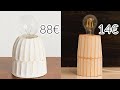 Lámpara de Cemento Blanco DIY - Winter Lilium &amp; Anthropologie 💡 Concrete Table Lamp