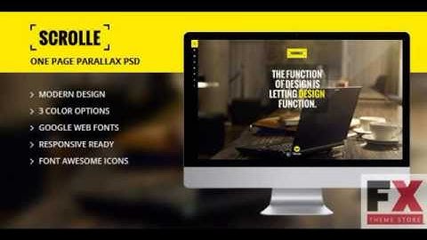 Preview Scrolle - Parallax One Page Template