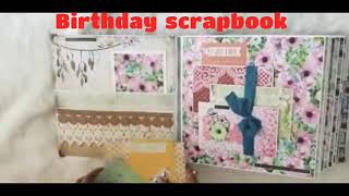 Birthday scrapbook ideas