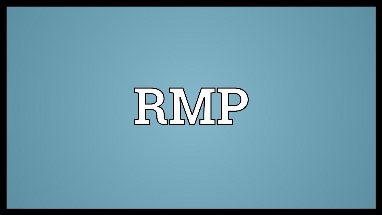 RMP Meaning - YouTube