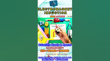Physics Working Model | Electromagnetic Induction Demonstration | Class 12 Physics Project | #ontex