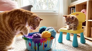 “From Fear to Trust: Ginger & Mama Cat