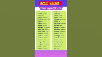 Synonym words in english #shorts #trending #letslearn