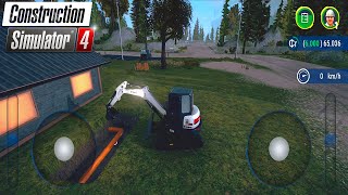 Let's Play The NEW Construction Simulator 4 👷‍♂️ I bough my First Excavator 🚧 Part 2