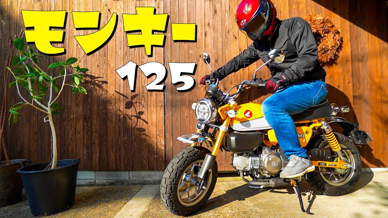 モンキー125】大型化されたホンダの名車！オモチャっぽいがしっかり