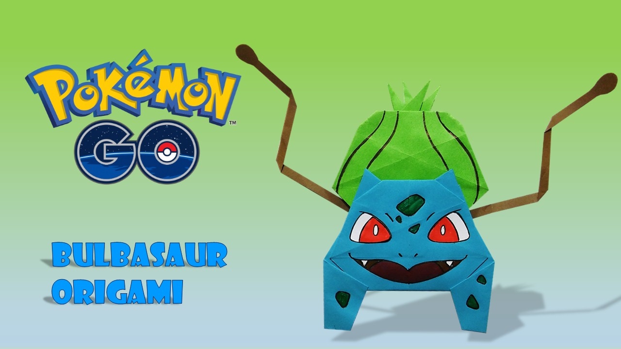 Pokemon Origami Bulbasaur Tutorial Diy Origami How To Make Origami Easy Facil