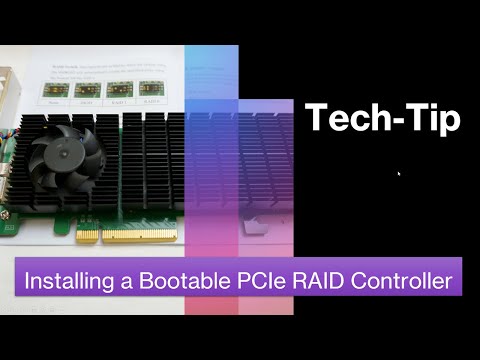 Tech-Tip:  Installing a Bootable PCIe M.2 RAID controller