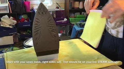 How to make pleats for a pleated mask