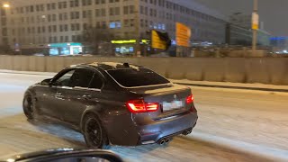 STREET SNOW DRIFTING!!! (M3 F80, G63 AMG, M5 F10, LAMBORGHINI URUS)