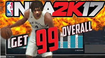 NBA 2K17 - FASTEST WAY TO GET TO 99 OVERALL & GET ATTRIBUTE UPGRADES IN NBA 2K17 MYCAREER