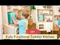 Fully Funtional Toddler Kitchen | IKEA DIY | MONTESSORI | LEANNA MICHELLE