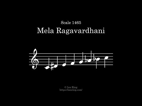 Scale 1465: Mela Ragavardhani
