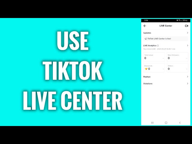 TikTok LIVE Center 101