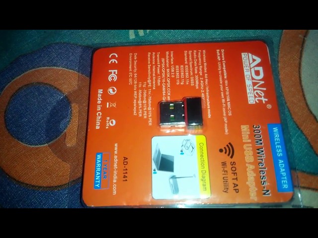 how to install adnet wireles  wifi adapter on pc class=