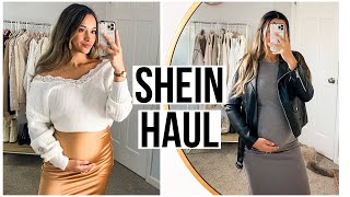 SHEIN WINTER\/FALL HAUL! pregnant outfits :) 🤰🏽🤎