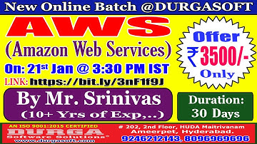 AWS Online Training @ DURGASOFT