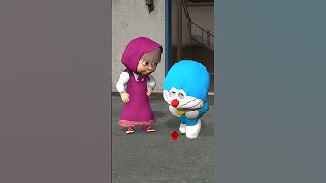 Doraemon was rejected by Masha, but SpongeBob came to help him