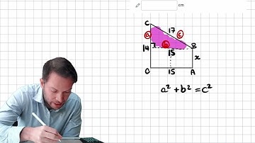 Calculate the side length of a prism using Pythagoras