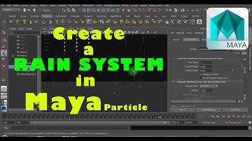 Rain System IN MAYA I DYNAMICS PARTICLES TUTORIAL I