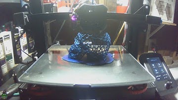 Voronoi skull 3D print timelapse