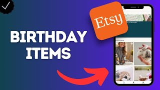 How to Find Birthday Items in Etsy App (search for birthday gifts, décor, and party supplies) screenshot 4